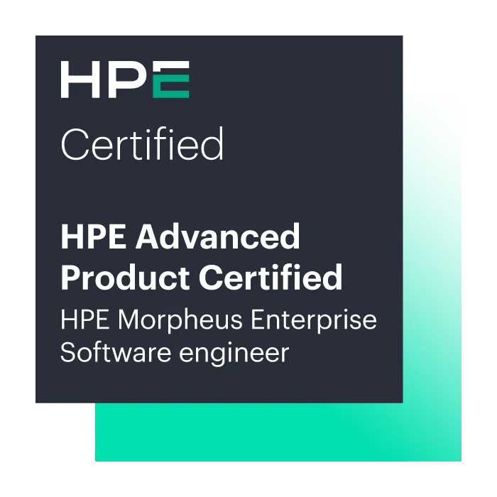 HPE Advanced Product Certified – HPE Morpheus Enterprise software engineer